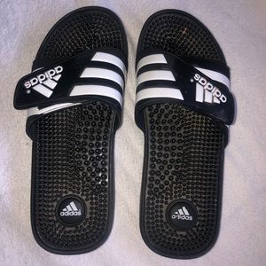 Black ADIDAS slides